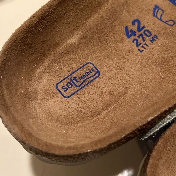 Birkenstock Women’s 11 Arizona Slide Sandals Faded Lime Suede Leather Hippie NWT - Picture 7 of 11